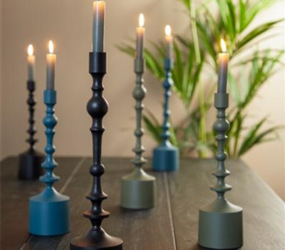Kerzenständer SHEVA Ø10x42 cm mat zwart