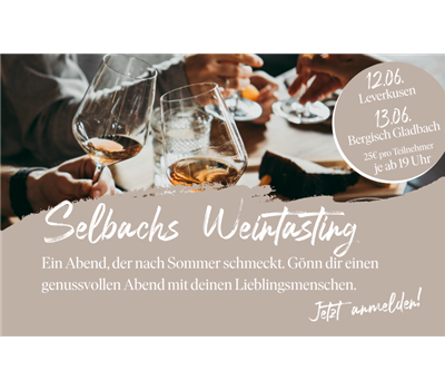 Weintasting-Abend im Café Selbach